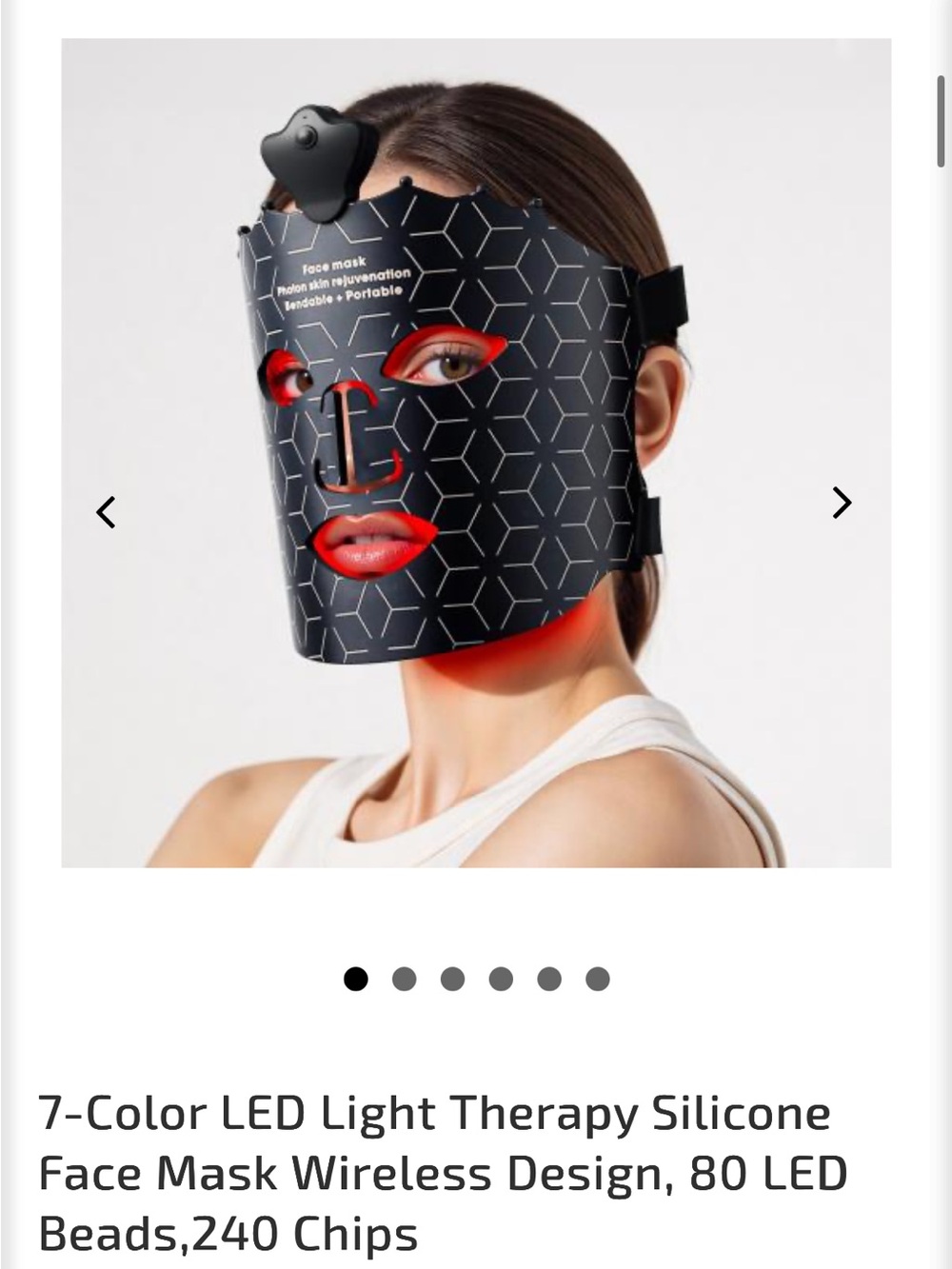 LED light therapy mask